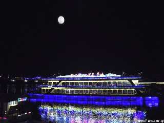 a full moon on the 15th night of January of the Taedong Riverside
