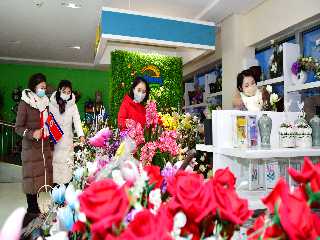 In flower shop
